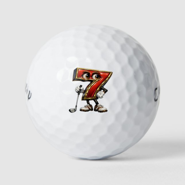 Lucky Seven Callaway Golf Warbird Golf Golfball (Vorderseite)