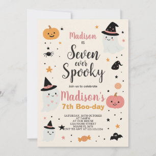 Lucky Seven Kids Halloween Einladung