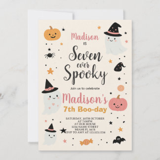 Lucky Seven Kids Halloween Einladung