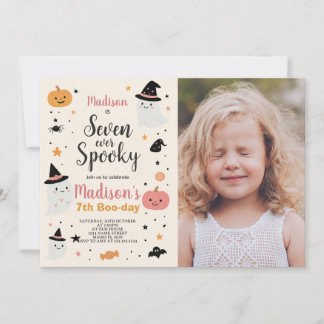 Lucky Seven Kids Halloween Einladung