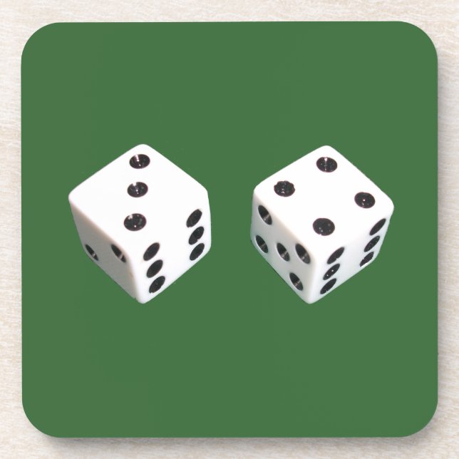 Lucky Seven Roll of Dice Untersetzer (Vorderseite)