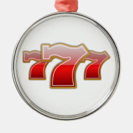 Lucky Sevens - Slot Machine Jackpot Ornament Aus Metall