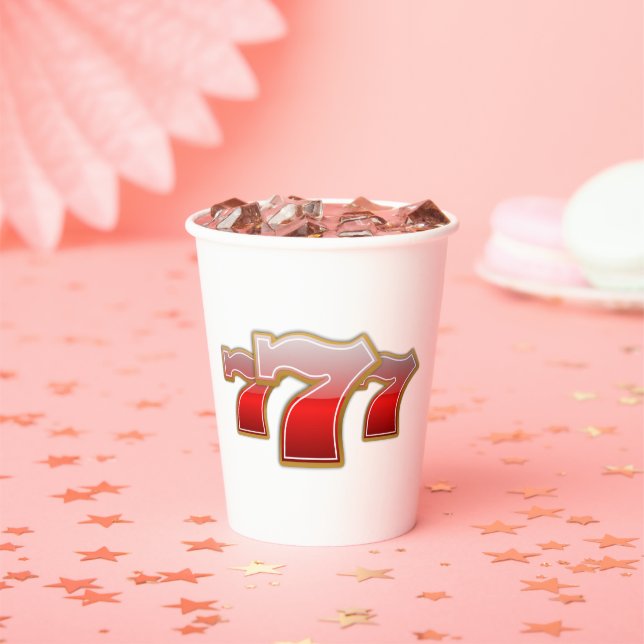 Lucky Sevens - Slot Machine Jackpot Pappbecher (Insitu)