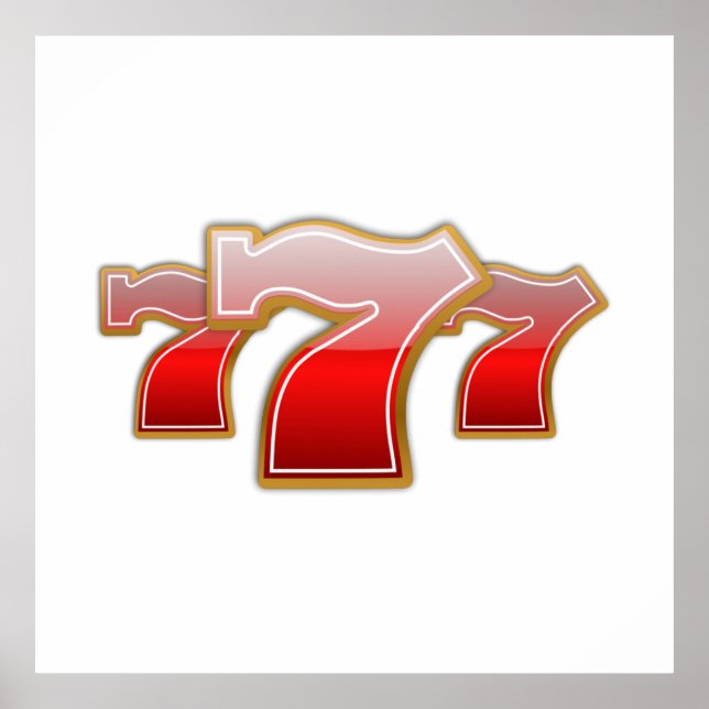 Lucky Sevens - Slot Machine Jackpot Poster (Vorne)