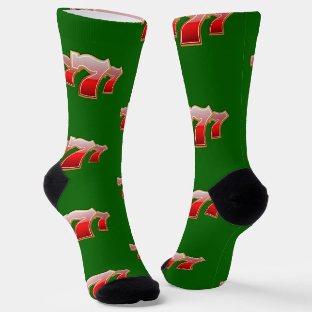 Lucky Sevens - Slot Machine Jackpot Socken (Gewinkelt)