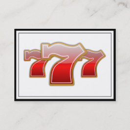Lucky Sevens - Slot Machine Jackpot Visitenkarte