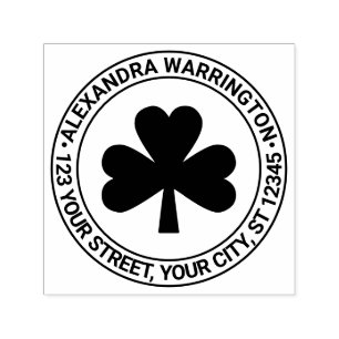 Lucky Shamrock #5 Name Rücksendeadresse Permastempel