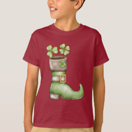 Lucky Shamrock St. Patrick's Day Kids Rainbow T-Shirt