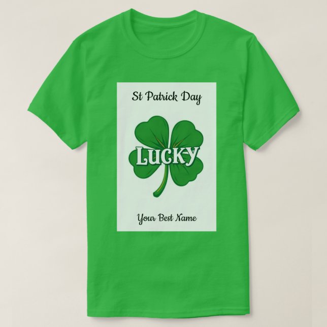 Lucky Shamrock Vintage T-Shirt (Design vorne)