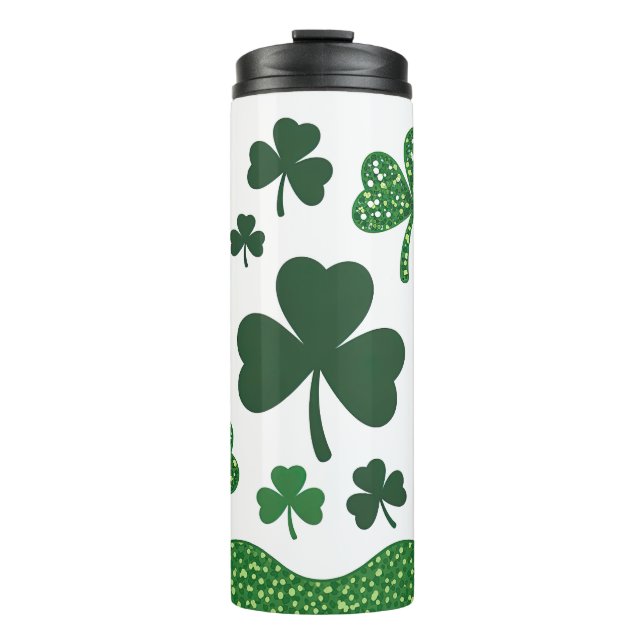Lucky Shamrocks  Thermosbecher (Vorderseite)