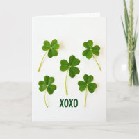 Lucky Shamrocks Xoxo Karte