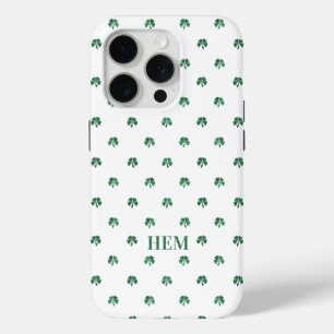 Lucky Shot Mit Monogramm Irish Four Leaf Clovers Case-Mate iPhone Hülle