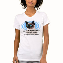 Lucky Siamese Owner T - Shirts