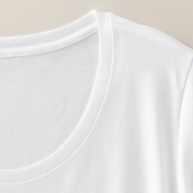 Lucky Sign Language Deaf Irish Kleeblatt ASL Große Größe T-Shirt (Detail - Kragen)