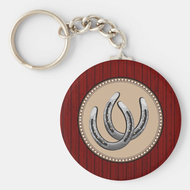 Lucky Silver Horseshows Western Style Schlüsselanhänger (Vorne)