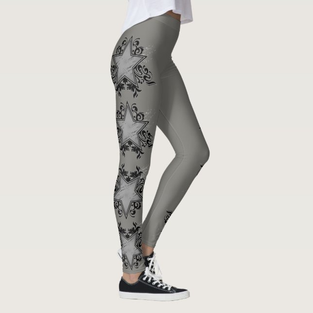 Lucky Silver Stars Leggings (Rechts)