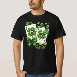 Lucky Six Seven Playing Cards, St Patricks Day T-Shirt