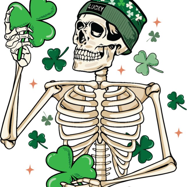 Lucky Skeleton , ST Patricks Day, Pat T-Shirt (Von Creator hochgeladen)