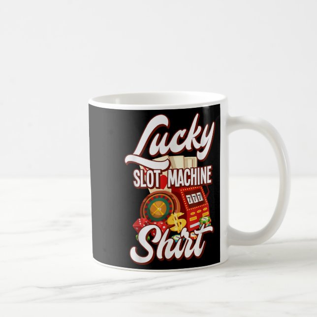Lucky Slot Machine Casino Las Vegas Gambling  Kaffeetasse (Rechts)