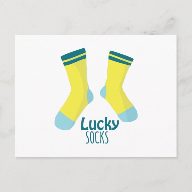 Lucky Socks Postkarte (Vorderseite)