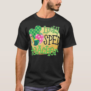 Lucky Sped Teacher Special Bildung St Patrick S T-Shirt