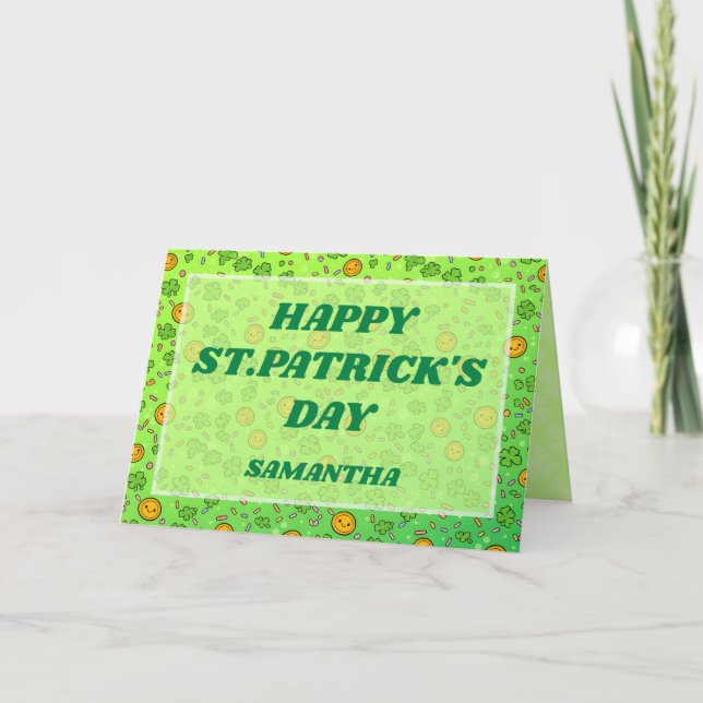 Lucky Sprinkles St. Patrick’s Day Karte (Vorderseite)