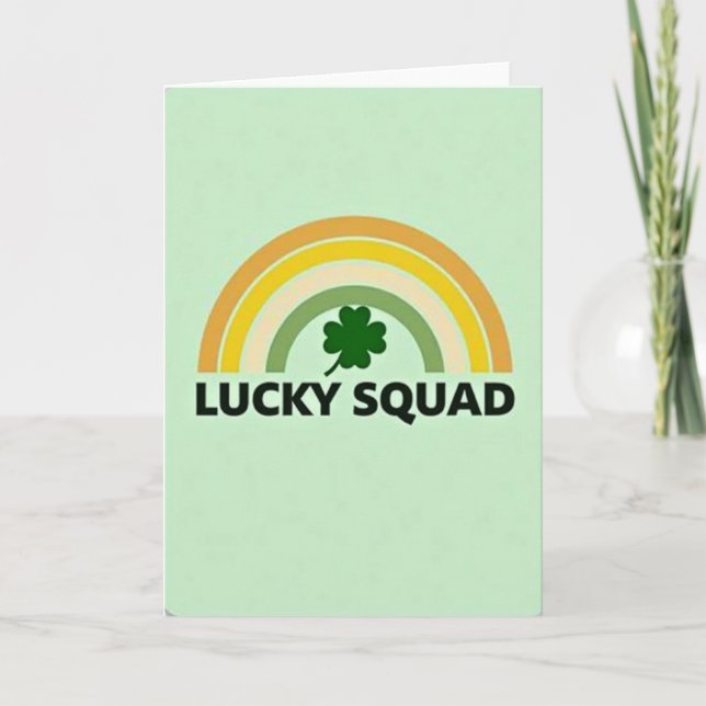 Lucky Squad Regenbogenkarte Karte (Vorderseite)