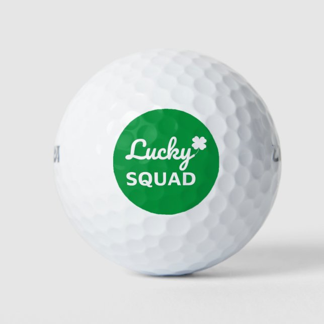 Lucky Squad St. Patrick's Day Golfball (Vorderseite)