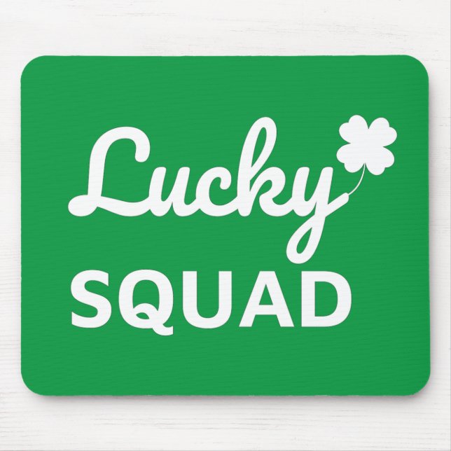 Lucky Squad St. Patrick's Day Mousepad (Vorne)