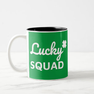 Lucky Squad St. Patrick's Day Zweifarbige Tasse