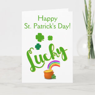 Lucky St. Patrick's Day Card Karte
