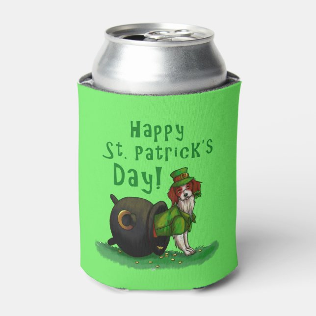 Lucky St. Patrick's Day Dog Dosenkühler (Kanne Vorderseite)
