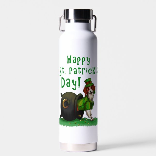 Lucky St. Patrick's Day Dog Trinkflasche (Vorne)