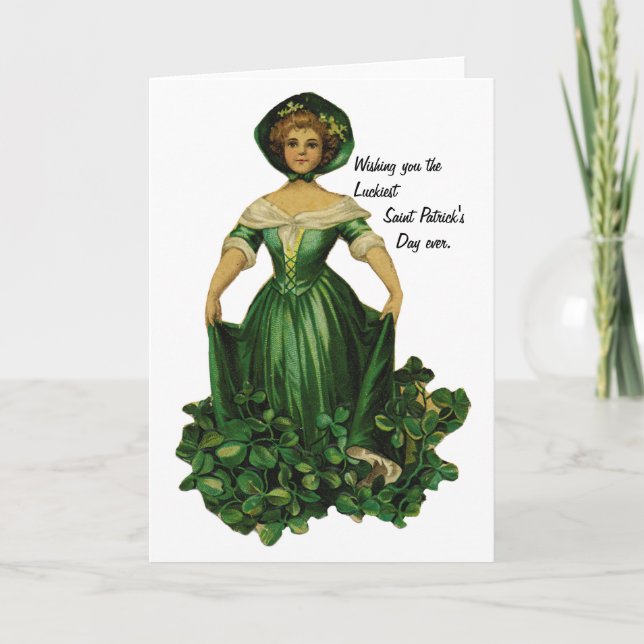 Lucky St. Patricks Day Karte (Vorderseite)