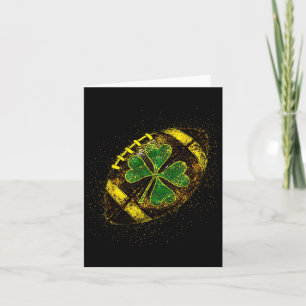 Lucky St. Patrick's Day Kleeblatt Football Irish G Karte