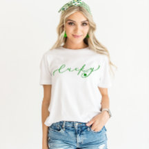 Lucky St. Patrick's Day Niedlich Green Script Shir