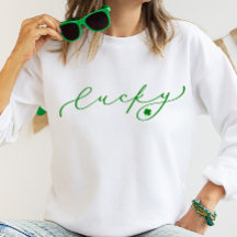 Lucky St. Patrick's Day Niedlich Green Script