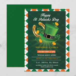 Lucky St. Patrick's Day Party Einladung