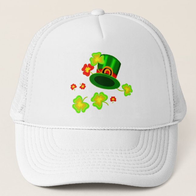 Lucky St.Patrick's Hat Truckerkappe (Vorderseite)