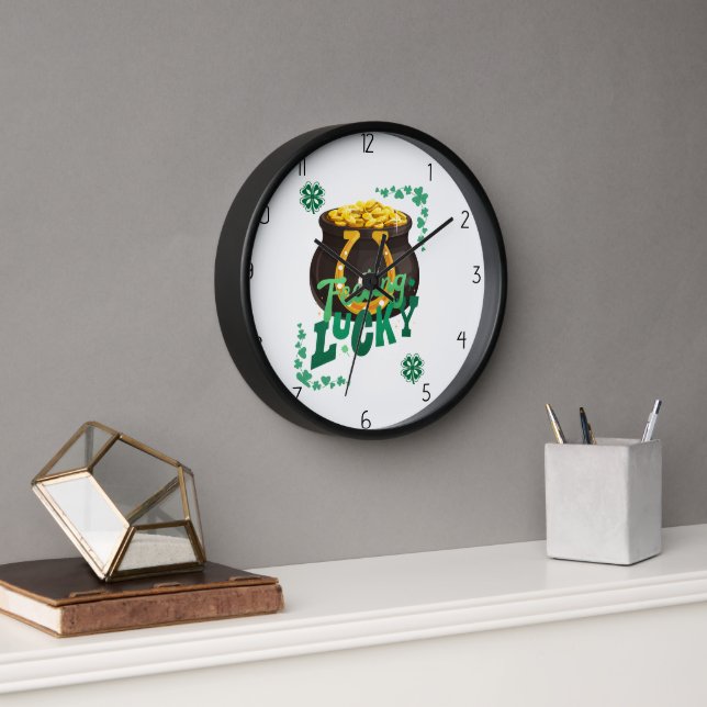 Lucky St Patricks Uhr (Büro)