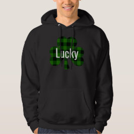 Lucky St. Patty's Kleeblatts | grün kariert Hoodie