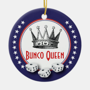 Lucky Stars Bunco Queen Keramikornament