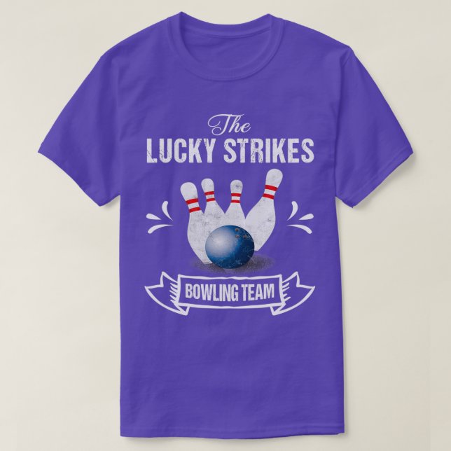 Lucky Strikes Bowling Team T T-Shirt (Design vorne)