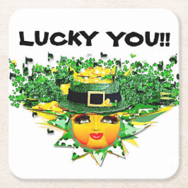 LUCKY SUN! RECHTECKIGER PAPPUNTERSETZER