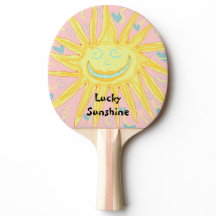 Lucky Sunshine Ping Pong Paddle