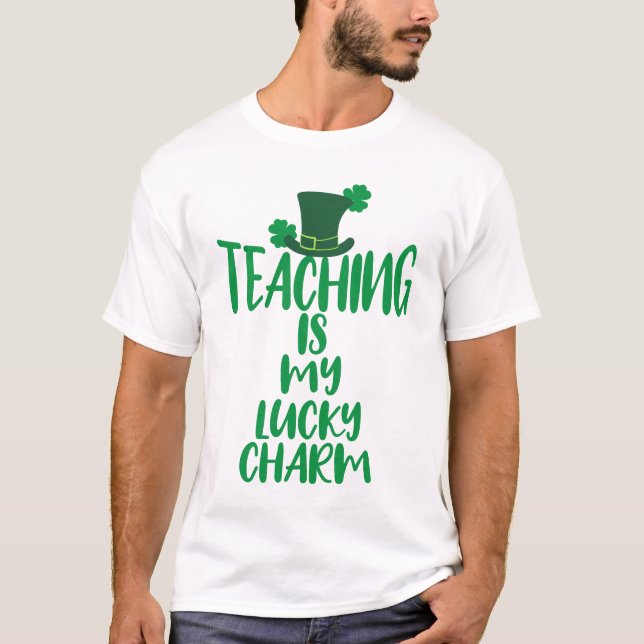 Lucky Teacher Vibes St. Patrick's Day Edition T-Shirt (Vorderseite)