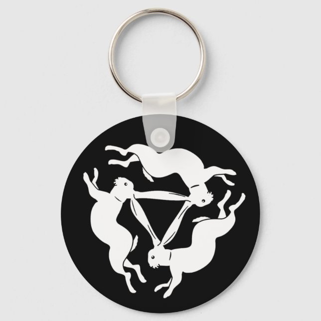 Lucky Tinner-Kaninchen Schlüsselanhänger (Vorderseite)