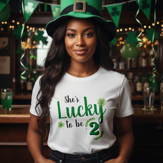 Lucky to be St Patrick's Day Kid Birthday Parent T-Shirt (Von Creator hochgeladen)