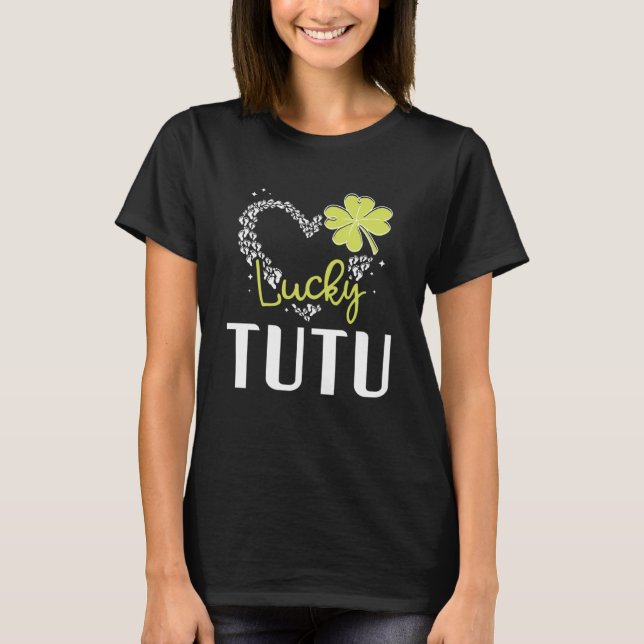 Lucky Tutu St Patricks Day womens T-Shirt (Vorderseite)