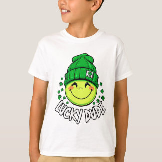 Lucky Typ Smile Face St. Patrick's Day T-Shirt